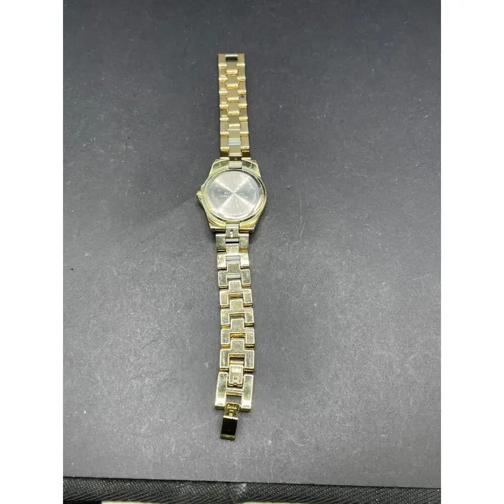 Vintage Valletta Women's Watch FMDCT562A Gold Tone Rhinestone Bezel 30MM